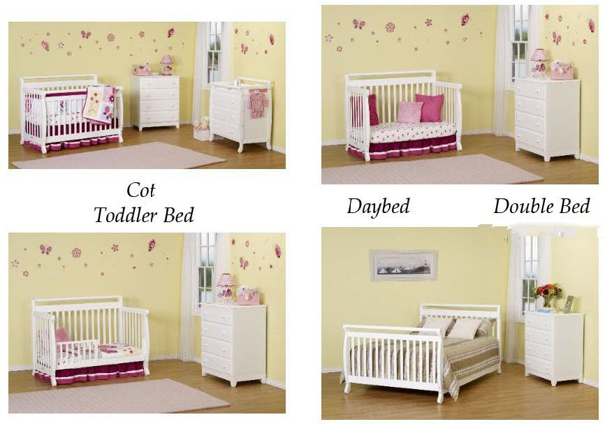 baby cot that turns into toddler bed