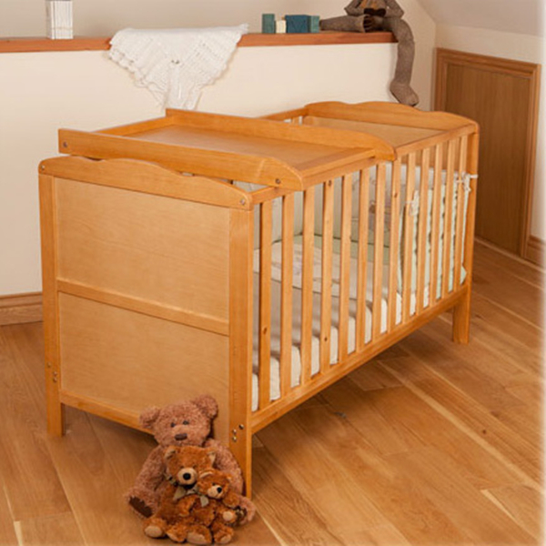 portable wooden baby crib